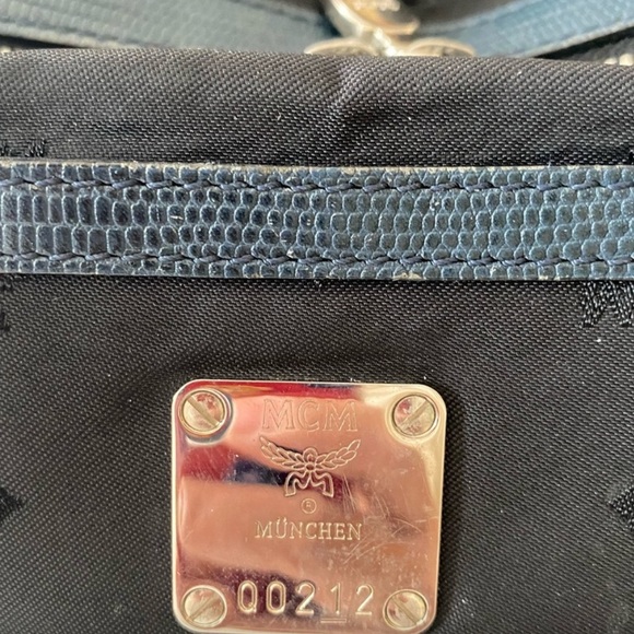 Black MCM Monogram Boston Bag - Picture 14 of 16